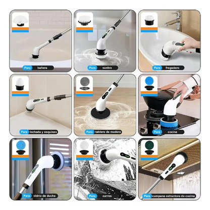 Spinix Turbo - Cepillo De Limpieza Giratorio 9 en 1